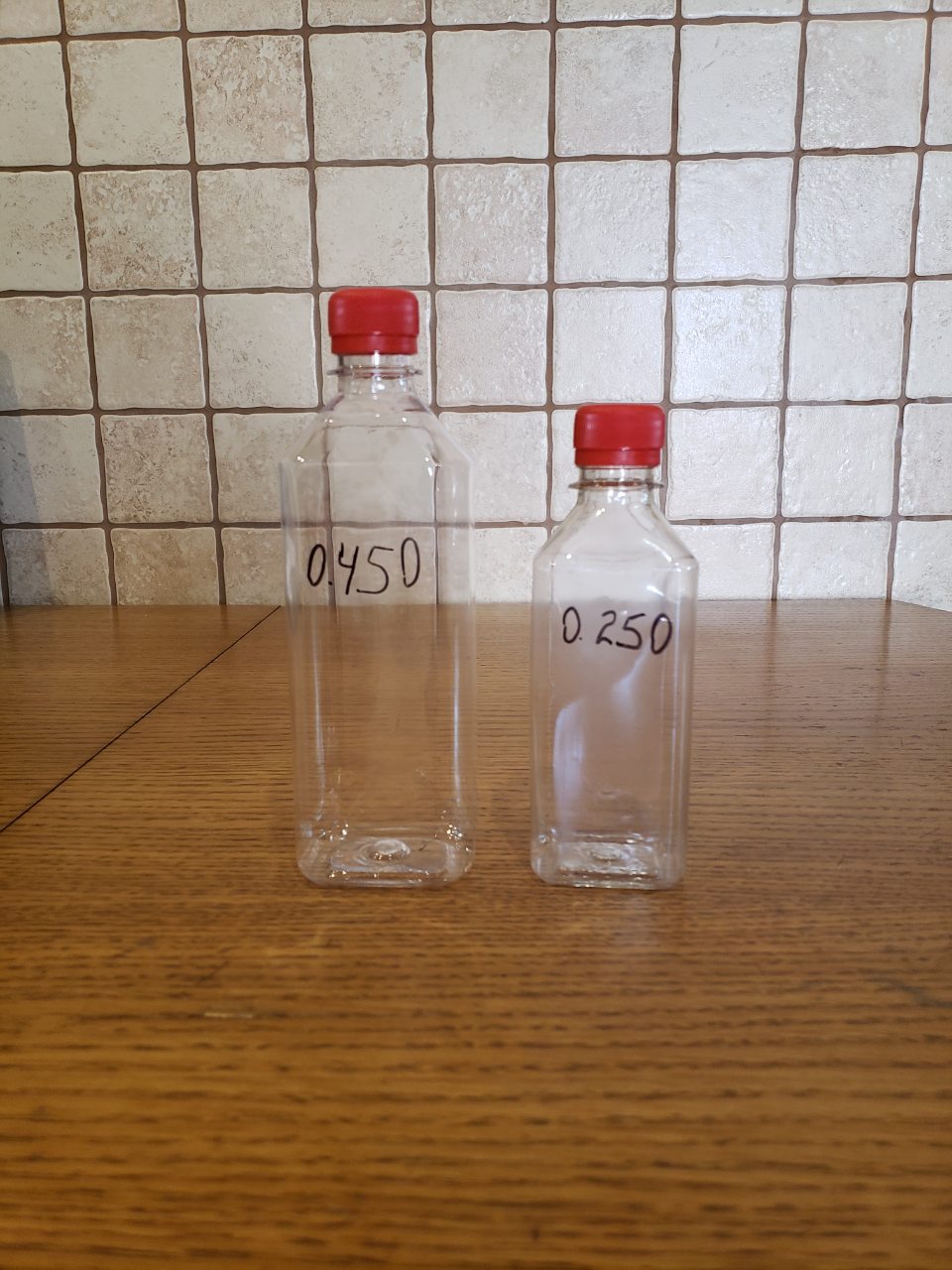 пет пляшки 450мл та 250мл